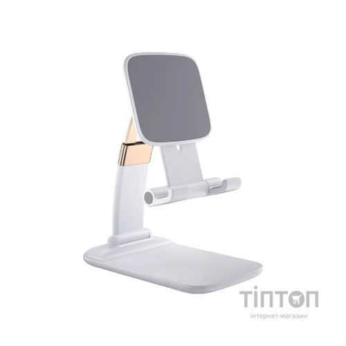 Підставка до планшета та телефона Knight Foldable Desk Mobile Phone Holder Stand (Alloy) White Essager (EZJZM-QS02)