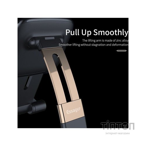 Підставка до планшета та телефона Knight Foldable Desk Mobile Phone Holder Stand (Plastic) Black Essager (EZJZM-QSSJ01)
