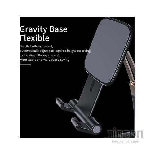 Підставка до планшета та телефона Knight Foldable Desk Mobile Phone Holder Stand (Plastic) Black Essager (EZJZM-QSSJ01)