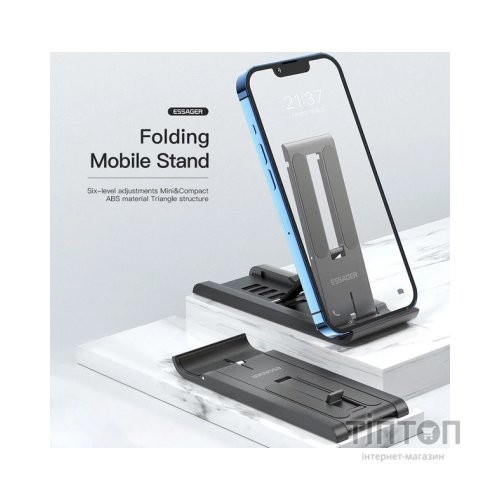Підставка до планшета та телефона Sailing Desktop Phone Holder Black Essager (EZJZM-FC01)