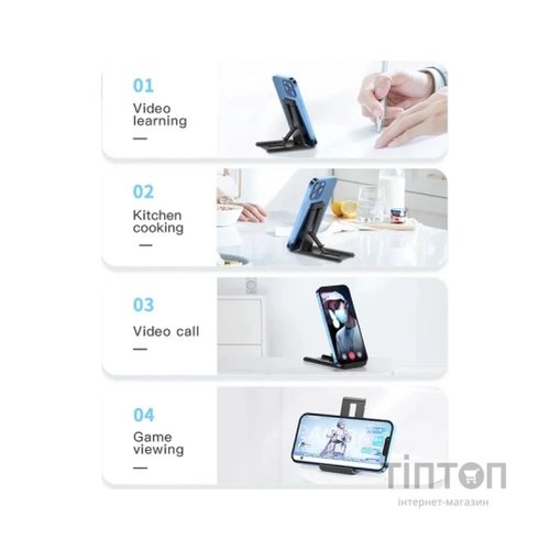 Підставка до планшета та телефона Sailing Desktop Phone Holder Black Essager (EZJZM-FC01)