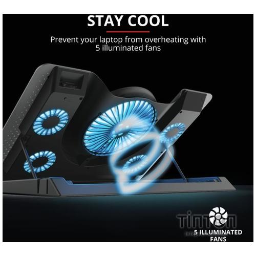 Підставка до ноутбука Trust GXT 1125 Quno Laptop Cooling Stand (23581)