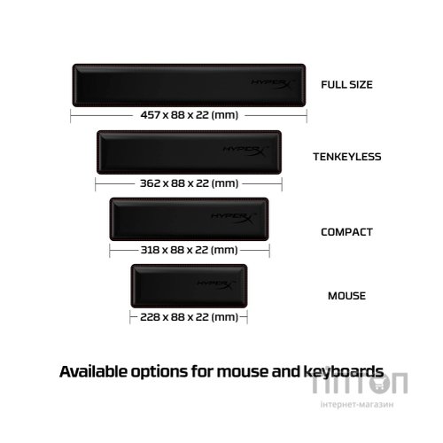 Підставка під зап'ястя HyperX Wrist Rest Mouse (4Z7X2AA)