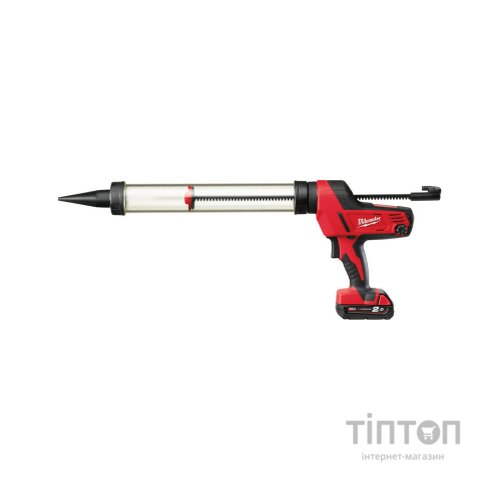 Пістолет для герметика Milwaukee C18 PCG/600T-201B 600 мл, 2Ah, сумка (4933441808)
