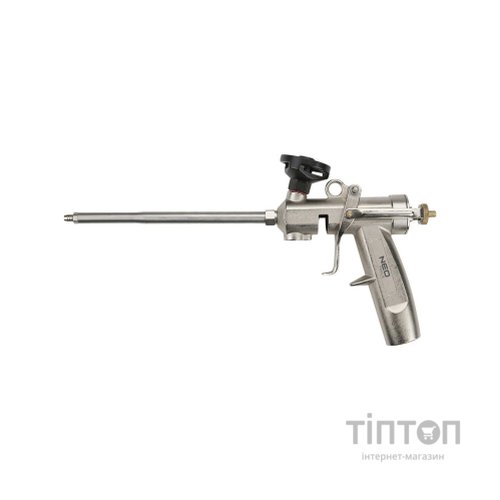 Пістолет для монтажної піни Neo Tools з латунною головкою, алюміній (61-011)