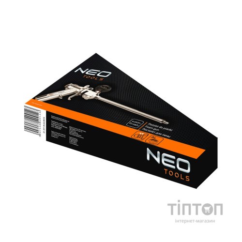 Пістолет для монтажної піни Neo Tools з латунною головкою, алюміній (61-011)