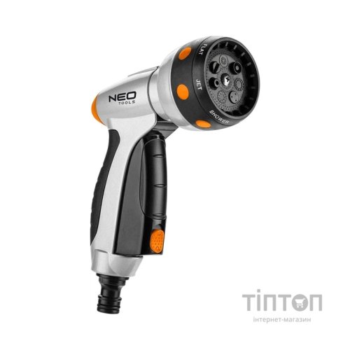 Пістолет для поливу Neo Tools CLICK, пістолетний, 7 функцій, 0.306кг (15-706)