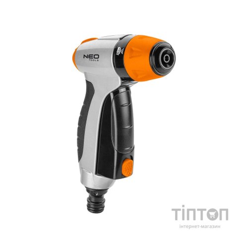 Пістолет для поливу Neo Tools ручний, пістолетний, 3 функції, блокування (15-705)