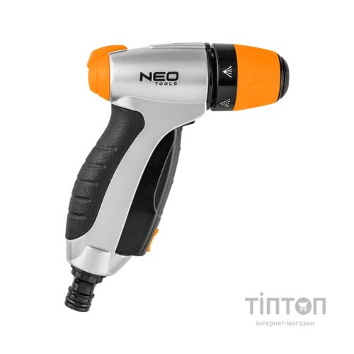 Пістолет для поливу Neo Tools ручний, пістолетний, 3 функції, блокування (15-705)