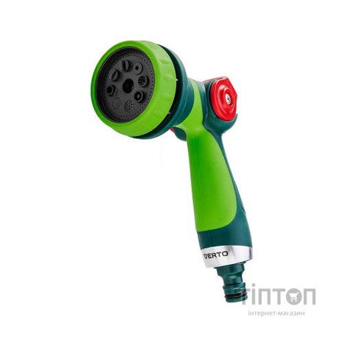 Пістолет для поливу Verto пістолетний, 8 функцій з регулюванням потоку (15G704)