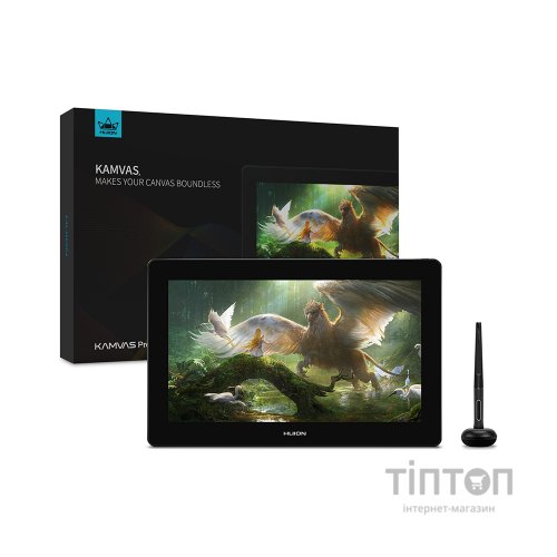 Планшет-монітор Huion Kamvas Pro 16 (4K) + перчатка (GT1561)