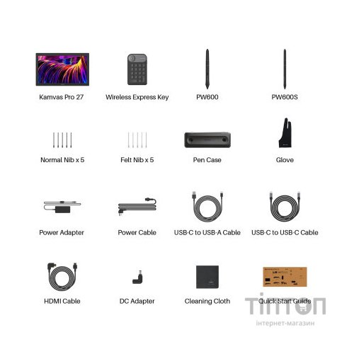 Планшет-монітор Huion Kamvas Pro 27 (GT2701)