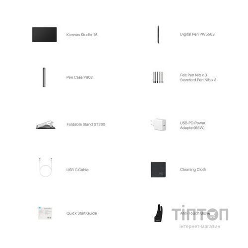 Планшет-монітор Huion Kamvas Studio 16 (KS1601)