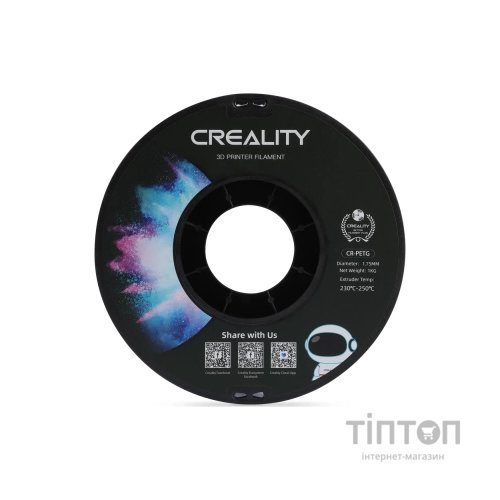 Пластик для 3D-принтера Creality PETG 1.75мм, blue, 1кг (3301030032)