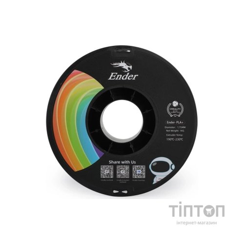 Пластик для 3D-принтера Creality PLA+ 1кг, 1.75мм, black (3301010306)