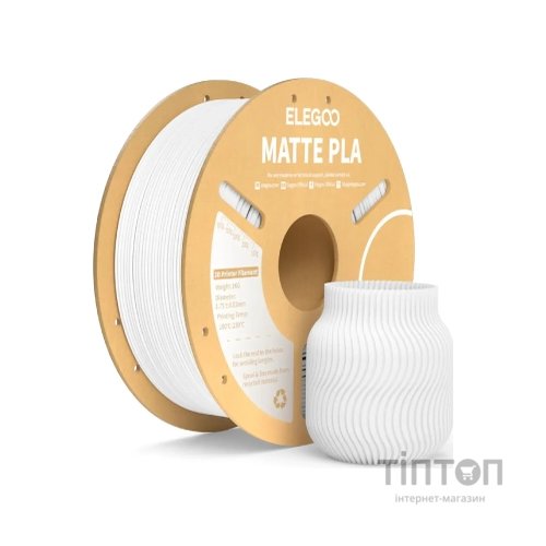 Пластик для 3D-принтера ELEGOO PLA matte 1кг, 1.75мм, white (50.203.0251)