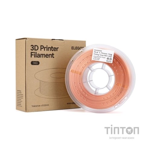 Пластик для 3D-принтера ELEGOO PLA Silk 1кг, 1.75мм, red copper (50.203.0309)