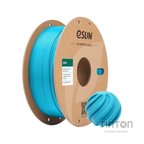 Пластик для 3D-принтера eSUN ABS+, 1кг, 1.75мм, light blue (ABS+P175D1)