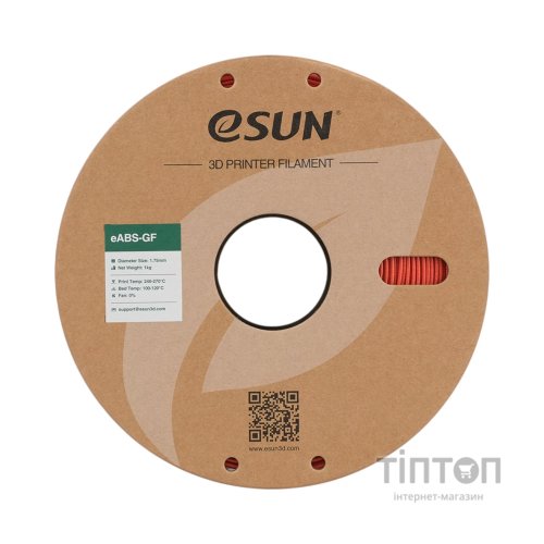 Пластик для 3D-принтера eSUN EABS-GF 1,75mm 1kg RED (EABS-GF-P175R1)