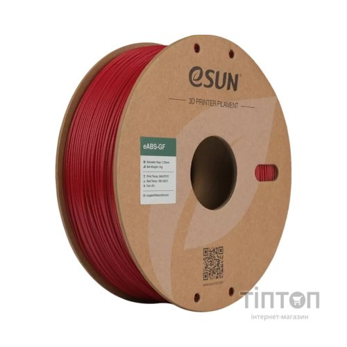 Пластик для 3D-принтера eSUN EABS-GF 1,75mm 1kg RED FIRE ENGINE (EABS-GF-P175FR1)