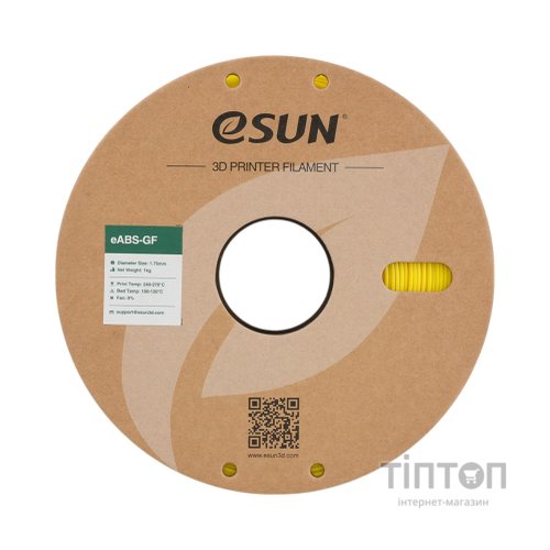 Пластик для 3D-принтера eSUN EABS-GF 1,75mm 1kg YELLOW (EABS-GF-P175Y1)