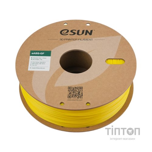 Пластик для 3D-принтера eSUN EABS-GF 1,75mm 1kg YELLOW (EABS-GF-P175Y1)