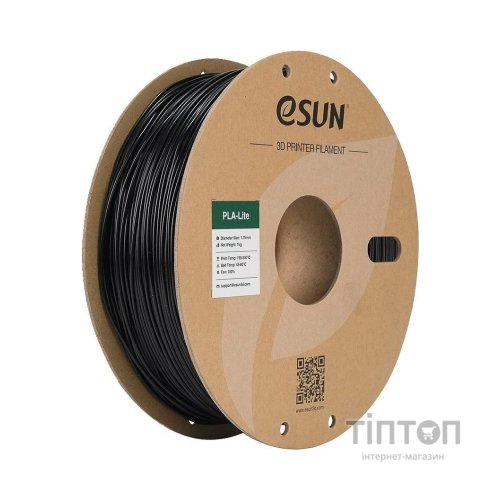 Пластик для 3D-принтера eSUN ePLA-LITE 1,75mm 1kg Black (EPLA-LITE-P175B1)