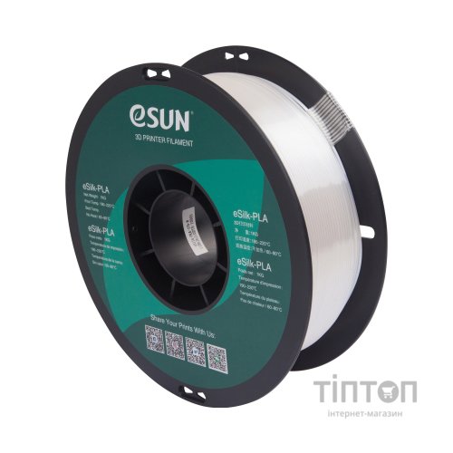 Пластик для 3D-принтера eSUN ePLA-Silk 1,75mm 1kg WHITE (EPLA-SILK-P175W1)