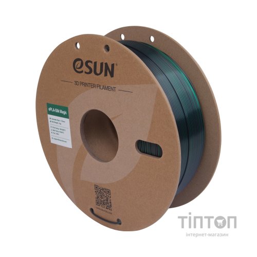 Пластик для 3D-принтера eSUN ePLA-Silk Magic 1кг, 1.75мм, Black Green (EPLA-SILKMAGIC-P175BG1)