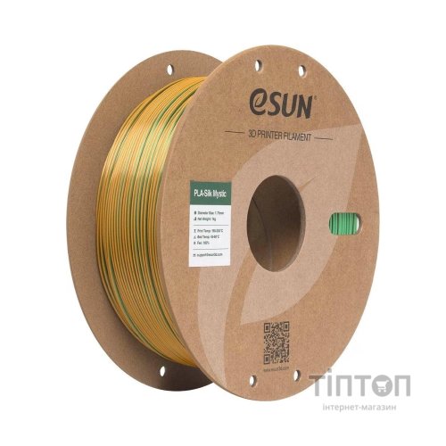 Пластик для 3D-принтера eSUN ePLA-Silk Mystic 1.75мм 1kg GoldGreenBlack (EPLA-SILKMYSTIC-P175JGB1)
