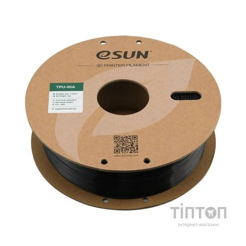 Пластик для 3D-принтера eSUN eTPU-95A 1кг, 1.75мм, black (ETPU-95A175B1)