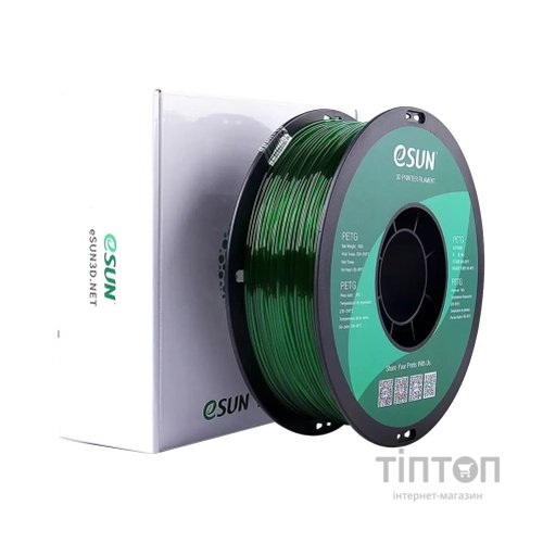 Пластик для 3D-принтера eSUN PETG P1,75mm 1kg GREEN (PETG-P175G1)