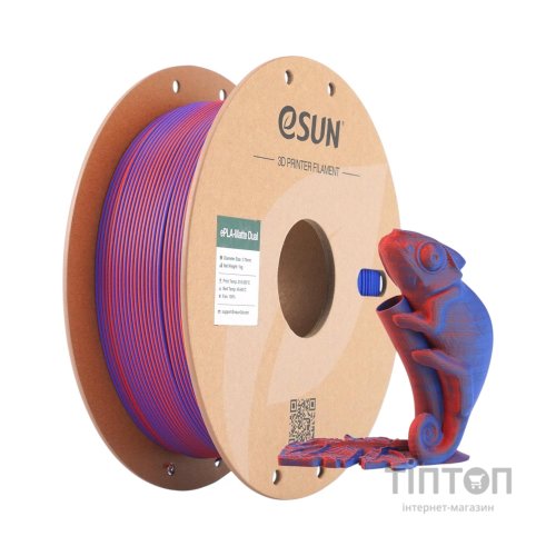 Пластик для 3D-принтера eSUN PLA matte dual 1,75mm 1kg RED BLUE (PLA-MTD175B-RU1P1)