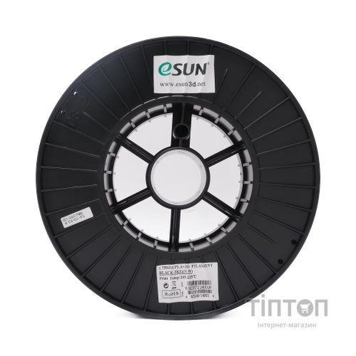 Пластик для 3D-принтера eSUN PLA+ 1.75мм, 3кг, Black (PLA+175B3)