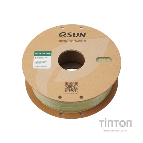 Пластик для 3D-принтера eSUN PLA UV 1,75mm 1kg Green (PLA-UV CC175UV-G1P1)