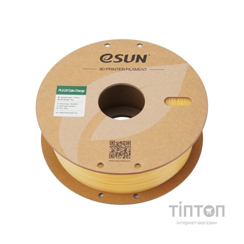 Пластик для 3D-принтера eSUN PLA UV 1,75mm 1kg Yellow (PLA-UV CC175UV-Y1P1)
