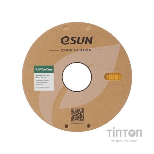 Пластик для 3D-принтера eSUN PLA UV 1,75mm 1kg Yellow (PLA-UV CC175UV-Y1P1)