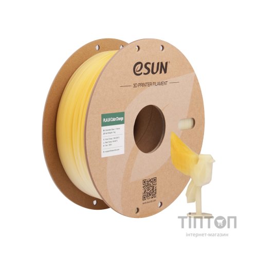Пластик для 3D-принтера eSUN PLA UV 1,75mm 1kg Yellow (PLA-UV CC175UV-Y1P1)