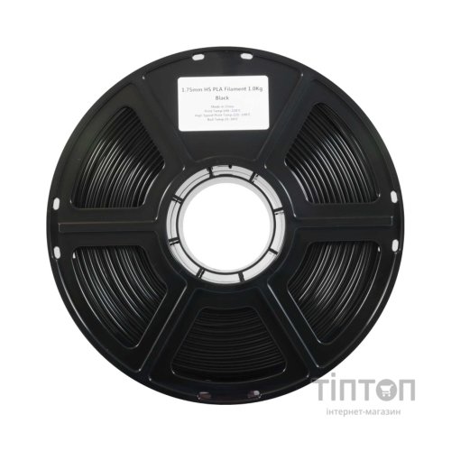 Пластик для 3D-принтера Flashforge PLA High speed 1,75mm 1kg BLACK (90009597001)