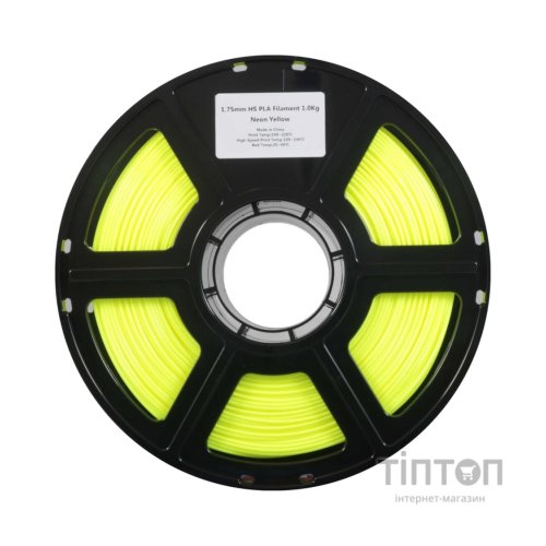 Пластик для 3D-принтера Flashforge PLA High speed 1,75mm 1kg NEON YELLOW (90010000001)