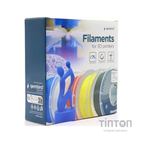 Пластик для 3D-принтера Gembird ABS High Speed, 1.75 мм, 1kg, white (3DP-ABS1.75HY-01-W)