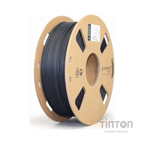 Пластик для 3D-принтера Gembird PLA, 1.75 мм, 1кг, black, Matte (3DP-PLA-01-MTBK)