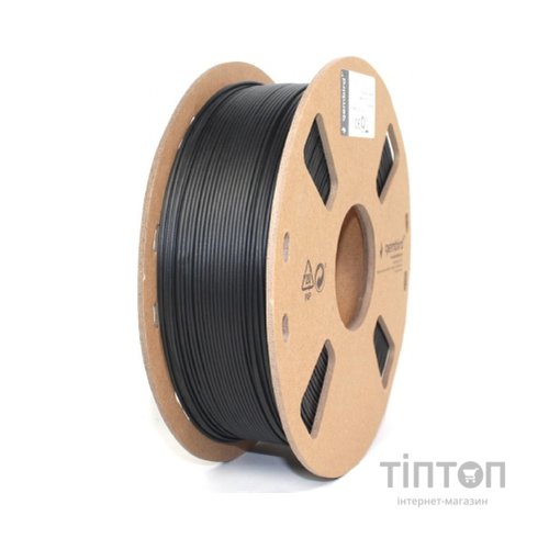 Пластик для 3D-принтера Gembird PLA+, 1.75 мм, 1 kg, Black (3DP-PLA+1.75-02-BK)