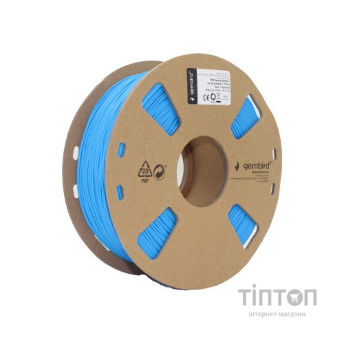 Пластик для 3D-принтера Gembird TPE, 1.75 мм, blue, 1 kg (3DP-TPE1.75-01-B)