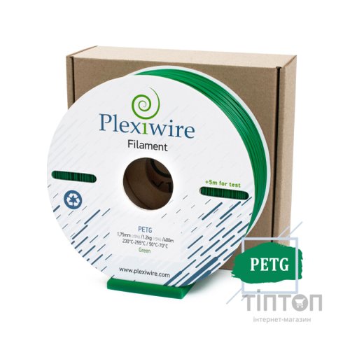 Пластик для 3D-принтера Plexiwire PETG 1.75mm 1.2kg/400m green (PETG-806400)