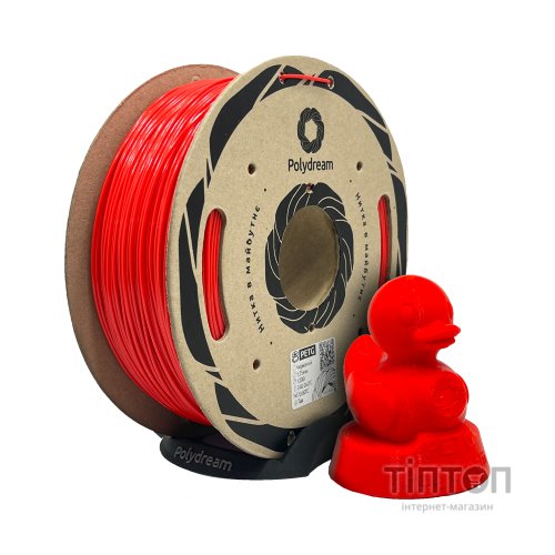 Пластик для 3D-принтера Polydream PETG 1,75mm 1,2кг Red (PETG2002/12)