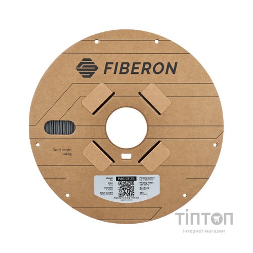 Пластик для 3D-принтера Polymaker Fiberon PA6-GF25 1,75mm 3kg GREY (FG02002)