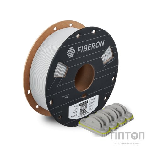 Пластик для 3D-принтера Polymaker Fiberon PET-GF15 1,75mm 0,5kg LIGHT GREY (FL02004)
