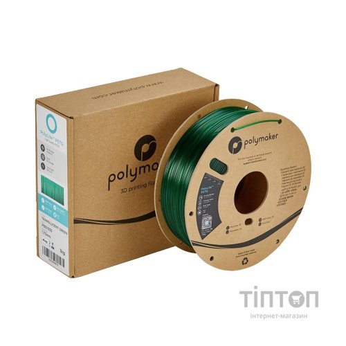 Пластик для 3D-принтера Polymaker PETG 1,75mm 1kg TRANSLUCENT GREEN (PB01033)