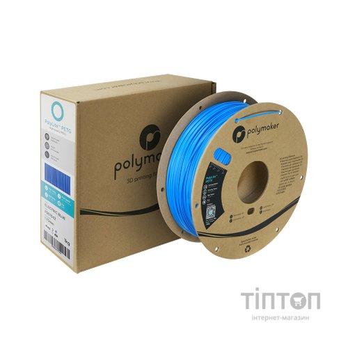 Пластик для 3D-принтера Polymaker PETG POLYLITE 1,75mm 1kg ELECTRIC BLUE (PB01042)